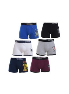 6-Piece Casual Cotton Boxer Set Multicolour
