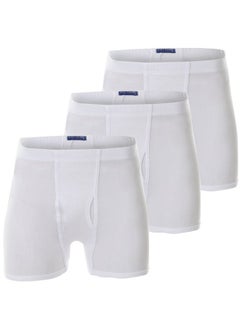 3-Piece Cotton Boxer Set White - v1603391663/N41261695V_1