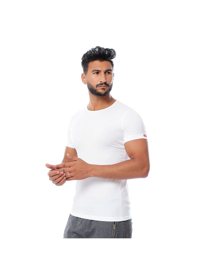 COTTONIL - 3-Piece Cotton Short Sleeves Undershirt Set Multicolour - Image 1