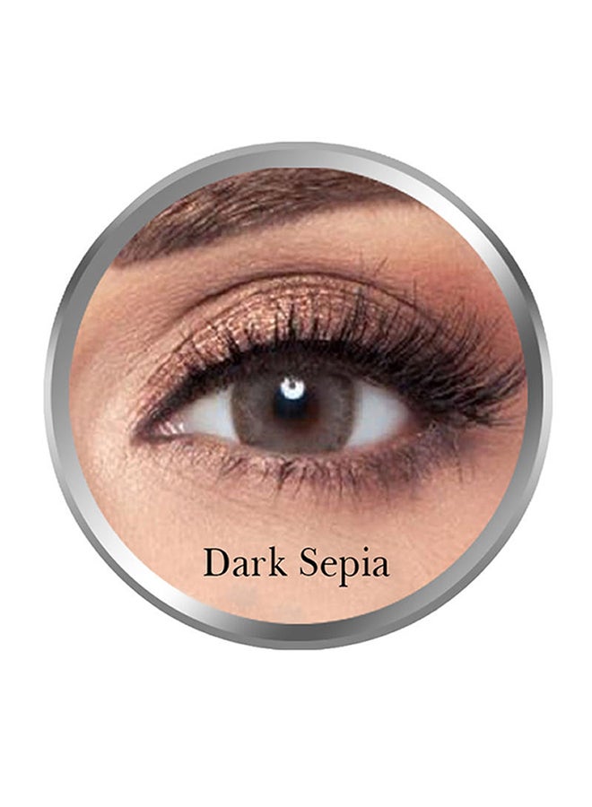 Amara Women's Dark Sepia Monthly Disposable Contact Lenses - Image 1