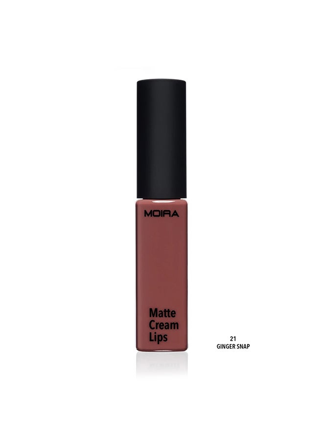 مويرا أحمر شفاه كريمي بلون غير لامع جينجر سناب 21 - Image 1