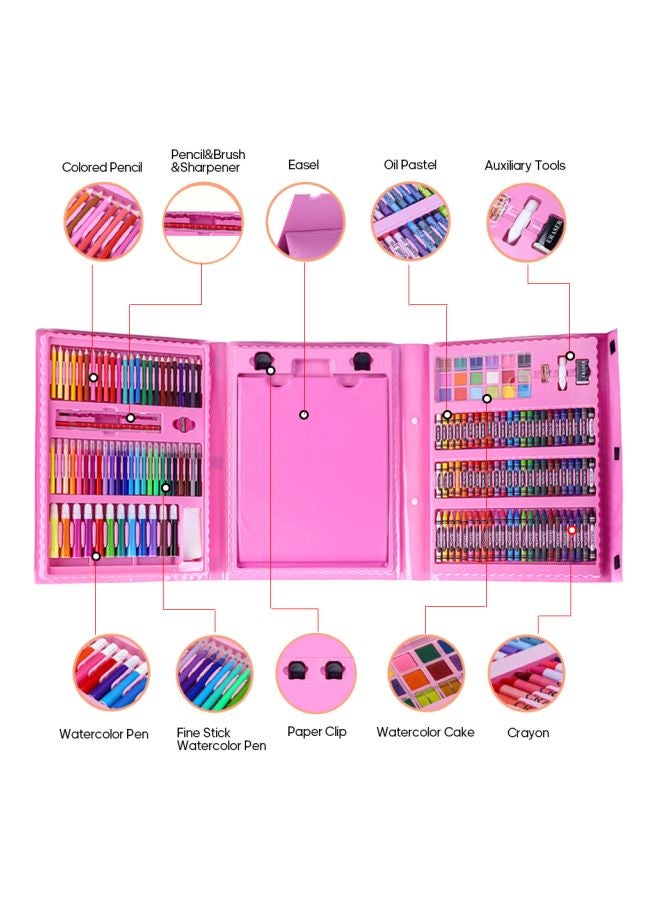 H&B - 208-Piece Drawing Set Multicolour - Image 1