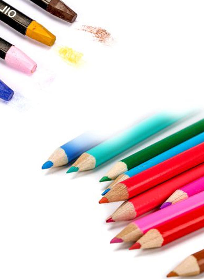 H&B - 208-Piece Drawing Set Multicolour - Image 1