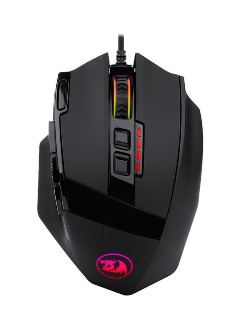 Wired PC Gaming M801 LED RGB BacklitmmO 9 Programmable Button Mouse with Macro Recording Side Buttons