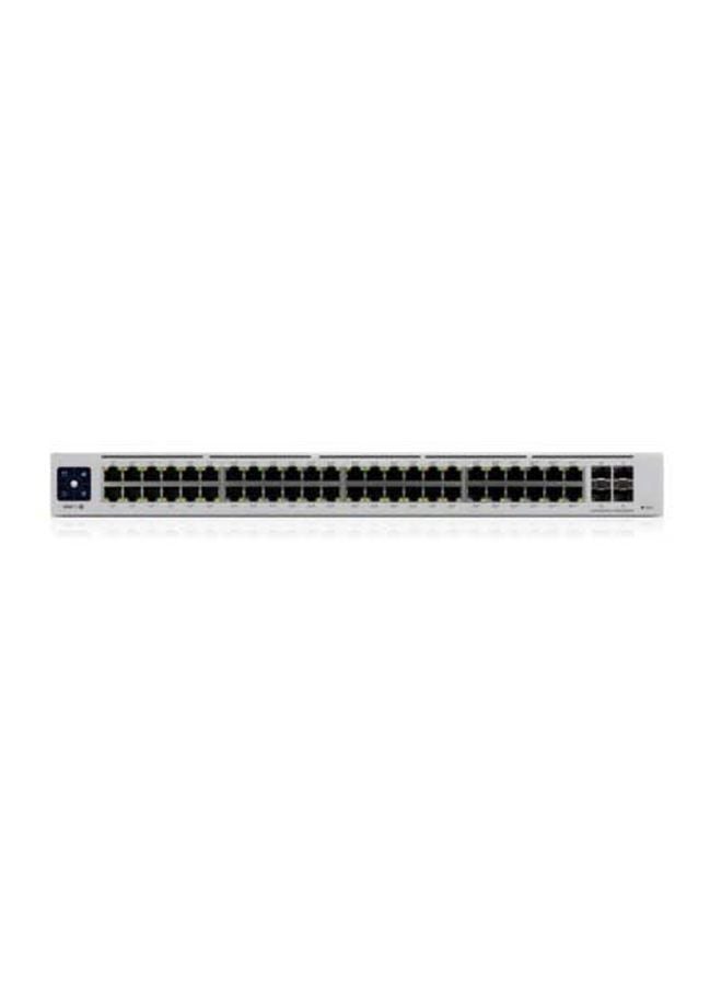 Ubiquiti Networks UniFi USW-Pro-24-PoE Gen 2 24-Port Gigabit Layer 2/3 Managed Network Switch, 16× PoE+ (802.3at) + 8× PoE++ (802.3bt) Ports, 2× 10G SFP+ Uplinks, 400W PoE Power Budget, 1.3" Smart Touchscreen, Rackmount, Silent Fan Cooling, UniFi Controller Support | USW-Pro-24-POE Silver  - Image 2
