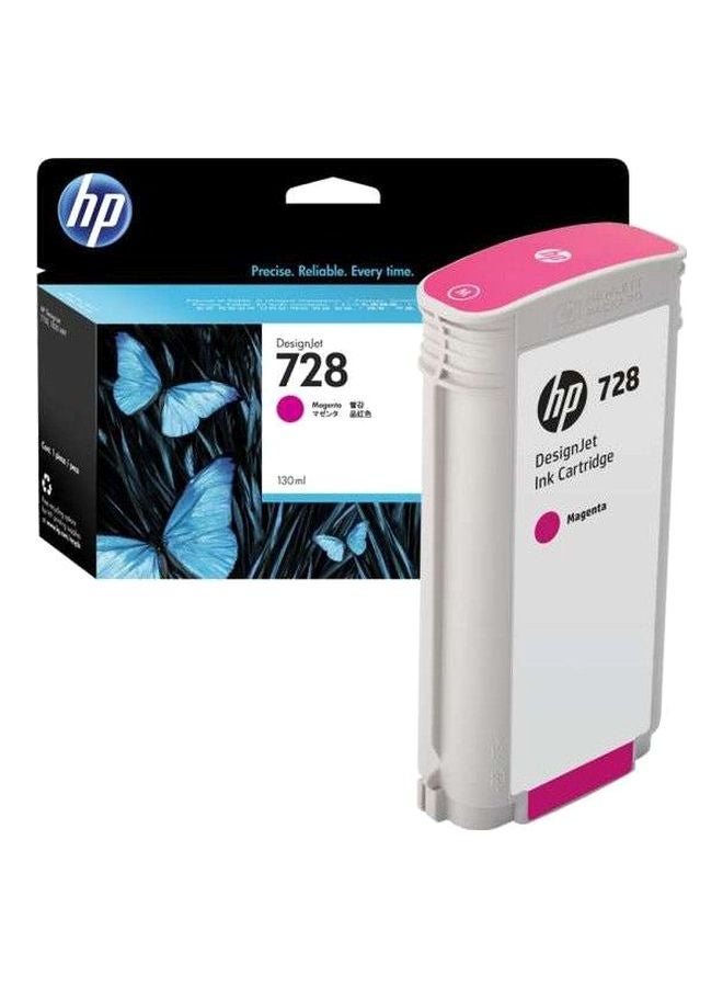 HP 728 DesignJet Ink Toner Cartridge Magenta - Image 1