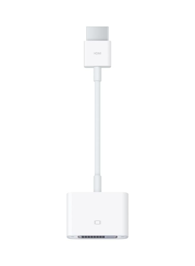 Apple HDMI To DVI Adaptor For Apple White  - Image 1