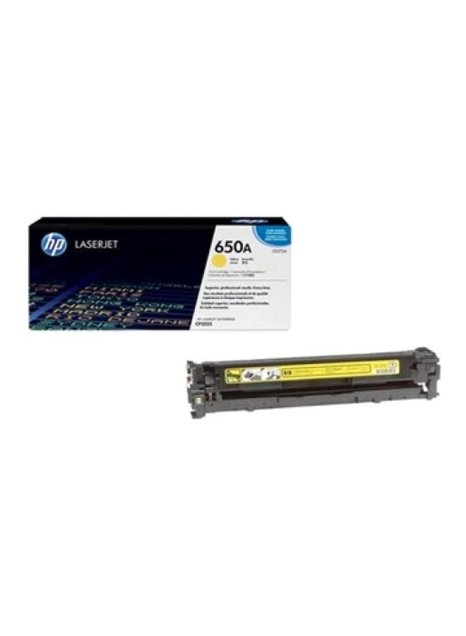 HP LaserJet Toner Cartridge For HP CP5525 650A Yellow  - Image 1