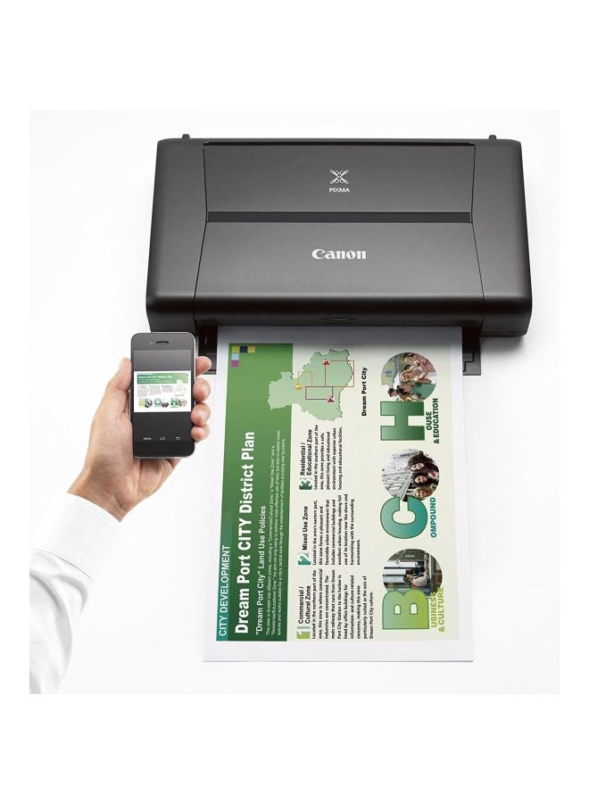 Pixma iP110 Printer With Battery And Print/Wi-Fi Function Black