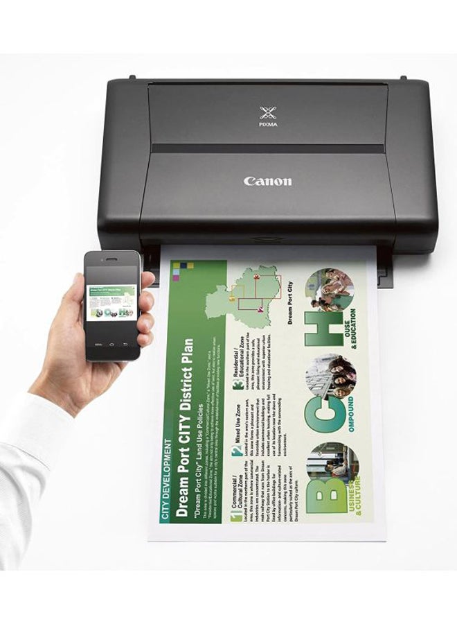 Pixma iP110 Printer With Battery And Print/Wi-Fi Function Black