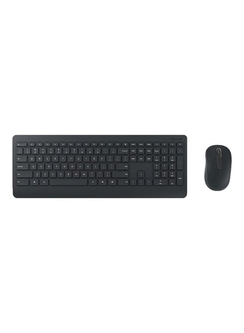 Wireless Desktop 900 Keyboard And LED Optical Mouse Set Black