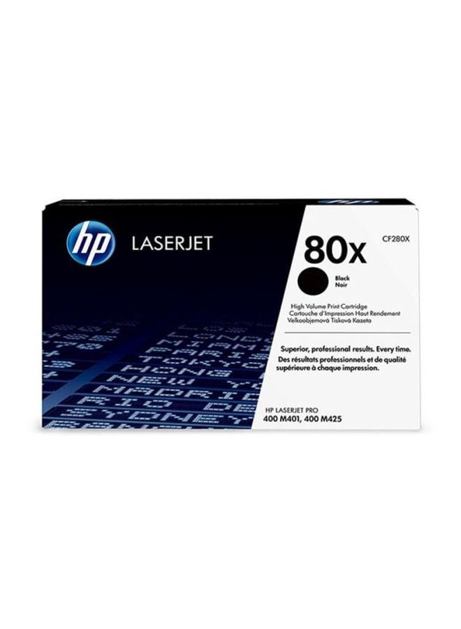 HP High Vloume Print Cartridge For HP LaserJet Pro 400 M401/400 M425 80X Black - Image 2