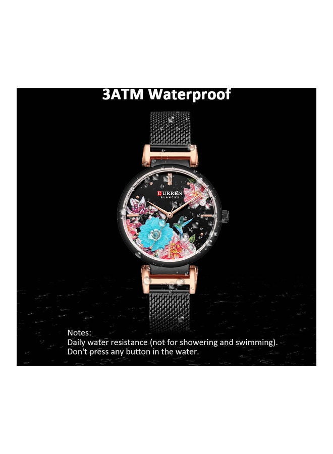 CURREN - Women's Water Resistant Analog Watch 9053 - 42 mm - Gold - Image 1