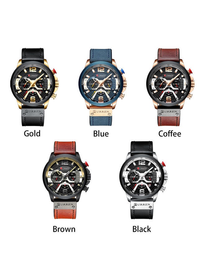 CURREN - Water Resistant Chronograph Watch 8329 - 54 mm - Black - Image 1