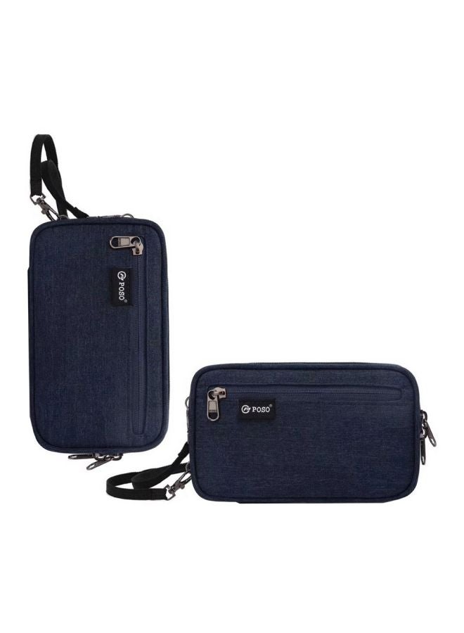 بوزو حقيبةُ يد مقاومةٌ للماء. أزرق داكن/ أسود - Image 3