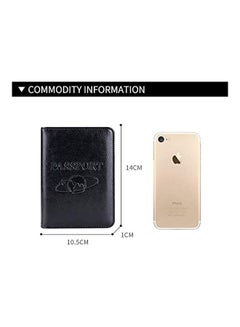 Generic Crazy Horse Leather Passport Cover Black  - Image 4