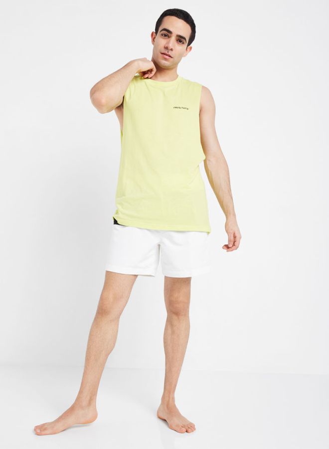 CALVIN KLEIN - Retro Muscle Tank Top Safety Yellow - Image 1