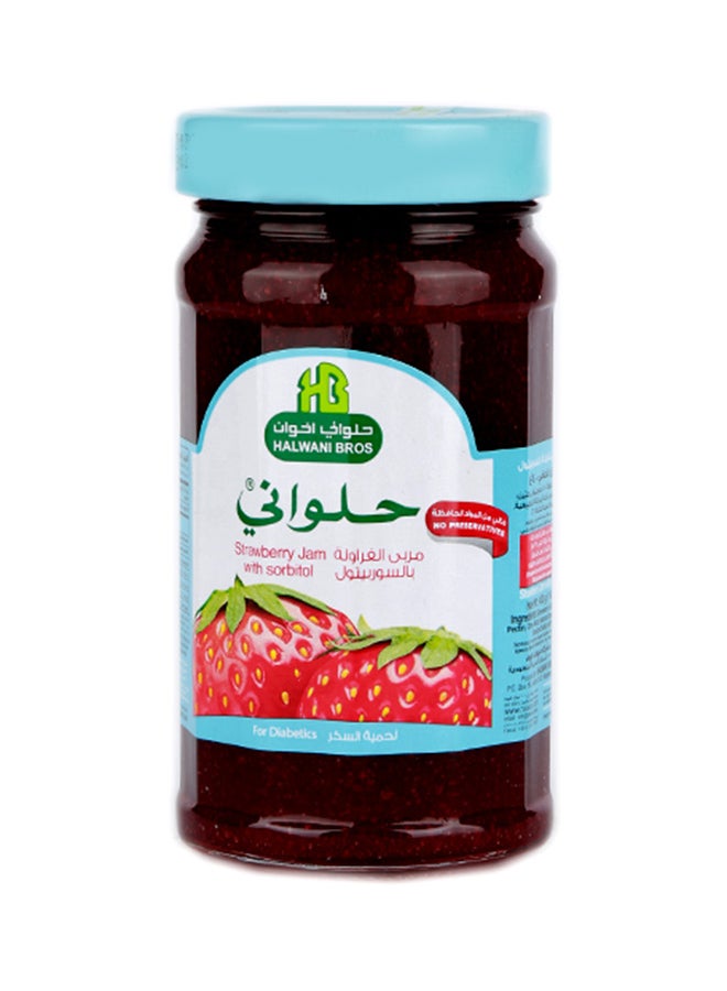 حلواني مربى الفراولة لحمية السكر 400جرام 