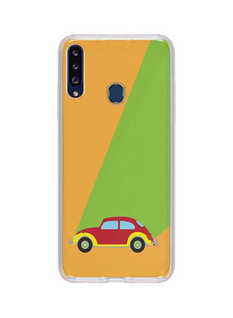 Protective Case Cover For Samsung Galaxy A20s Retro Bug Orange