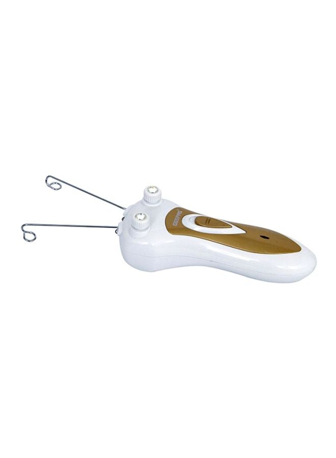 GEEPAS - Rechargeable Ladies Epilator Set Safe Epilation Of All Body Parts, Great For Travel, Electric Threading Removers, Minimizes Pain, Smoother Faces, Quick And Effective White/Gold - Image 1