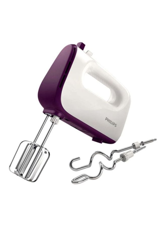 Philips - Viva Collection Handheld Mixer 400W 400 W HR3740/11 White/Purple/Silver - Image 1
