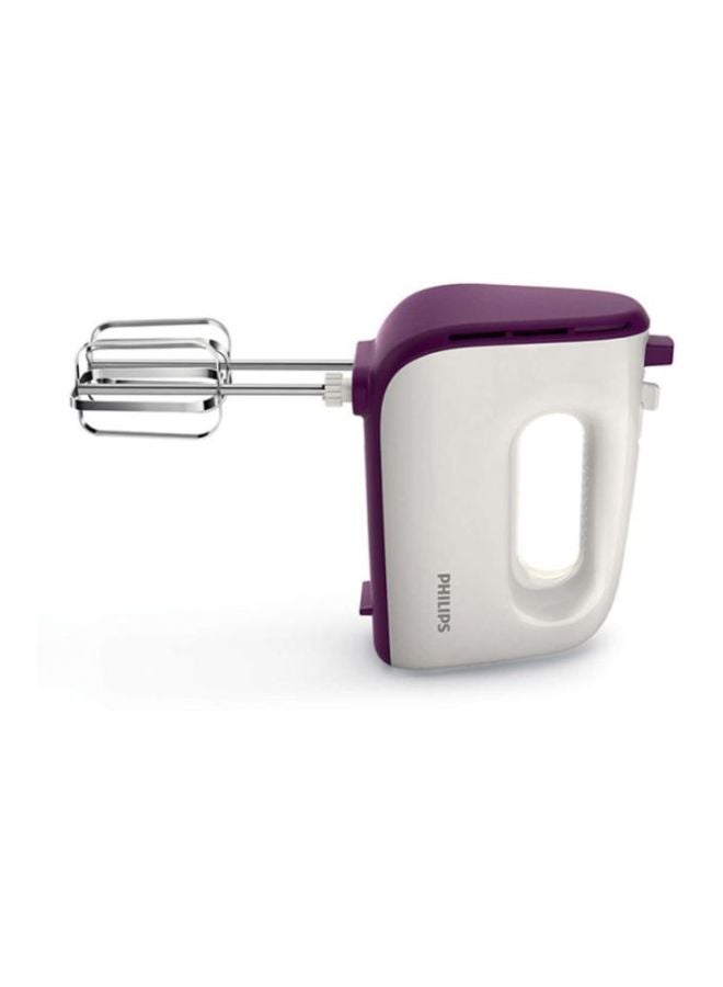 Philips - Viva Collection Handheld Mixer 400W 400 W HR3740/11 White/Purple/Silver - Image 1