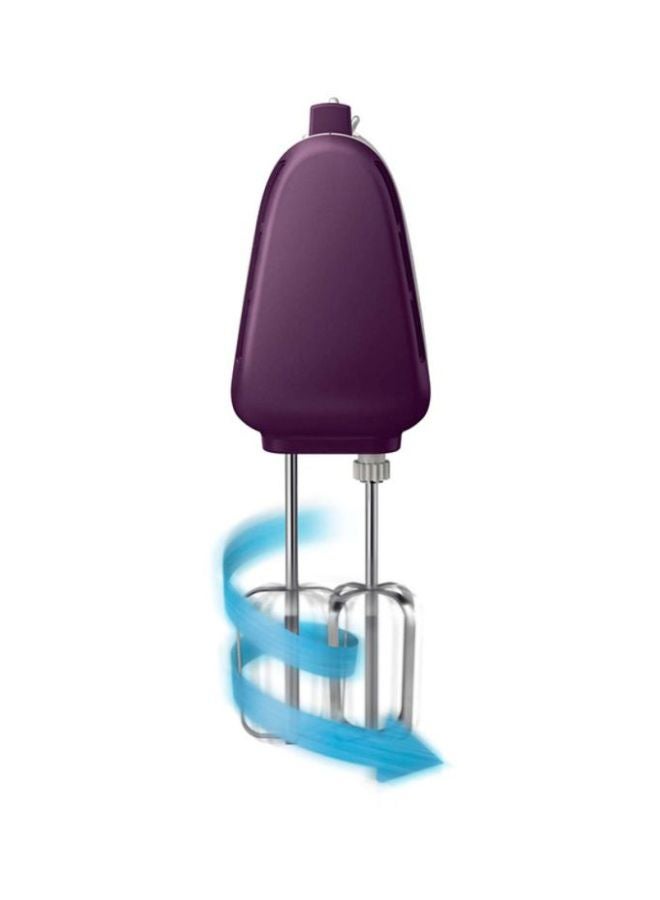 Philips - Viva Collection Handheld Mixer 400W 400 W HR3740/11 White/Purple/Silver - Image 1