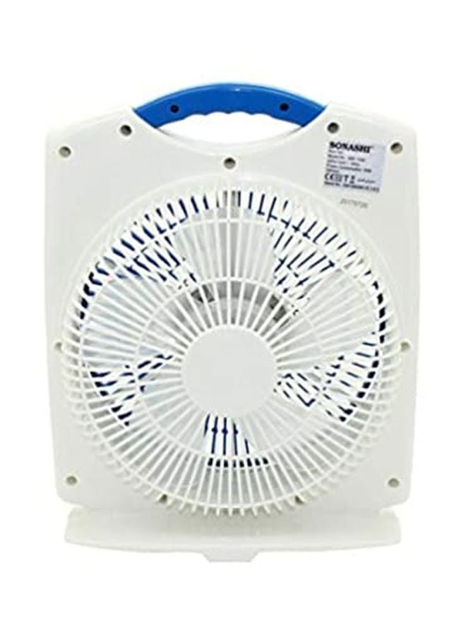 سوناشي مروحة مربعة مقاس 10 بوصات SBF-7030-BLUE أبيض/أزرق  - Image 2
