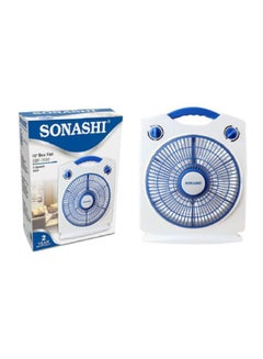 SONASHI 10-Inch Box Fan SBF-7030-BLUE White/Blue  - Image 3