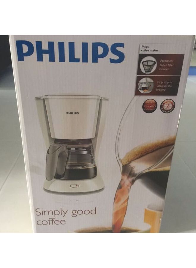 Philips - Daily Collection Coffee Maker 1.2 L 1000.0 W HD7447/00 White/Grey - Image 1