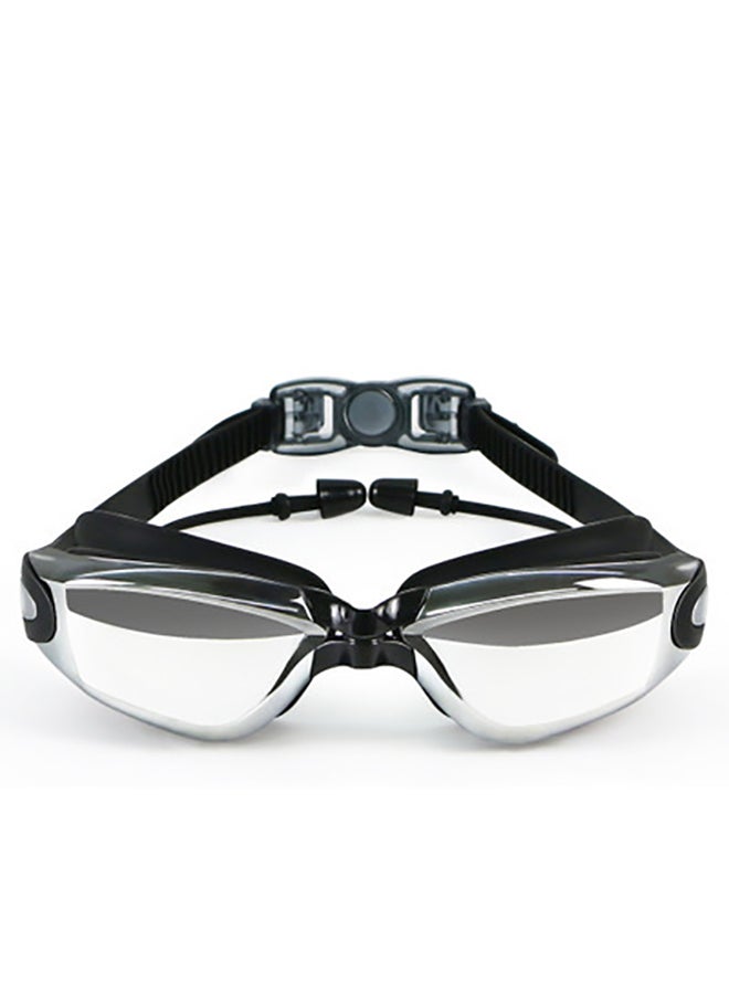 HAIZID 3 In 1 Mirrored Swimming Goggles With Ear Plugs 