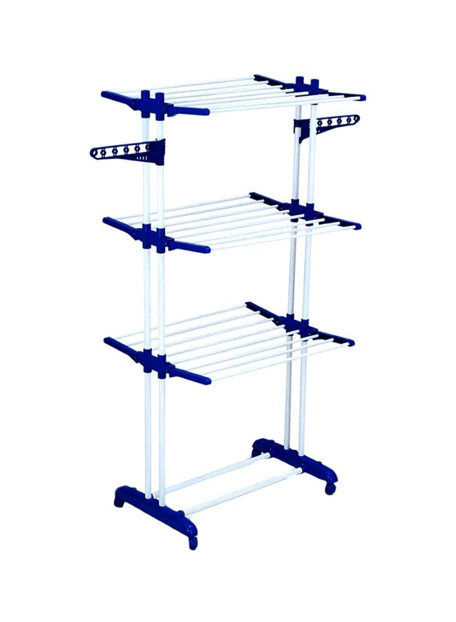 Three Layer Clothes Rack Hanger With Wheels White/Blue - v1603459309/N39280493A_1