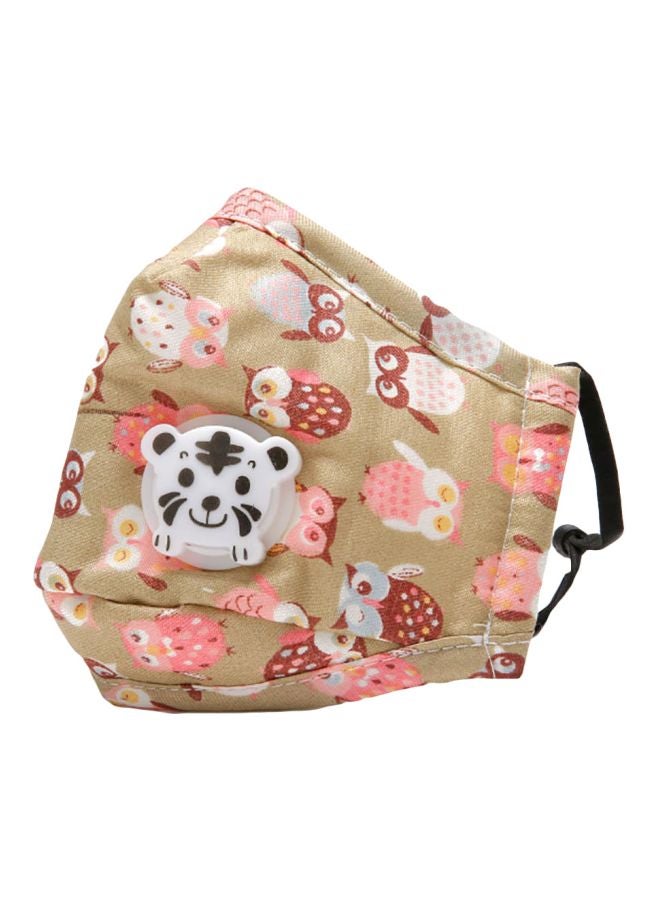 SAPU - Cotton Children's Masks Brown/Pink/White 18x11cm - Image 1
