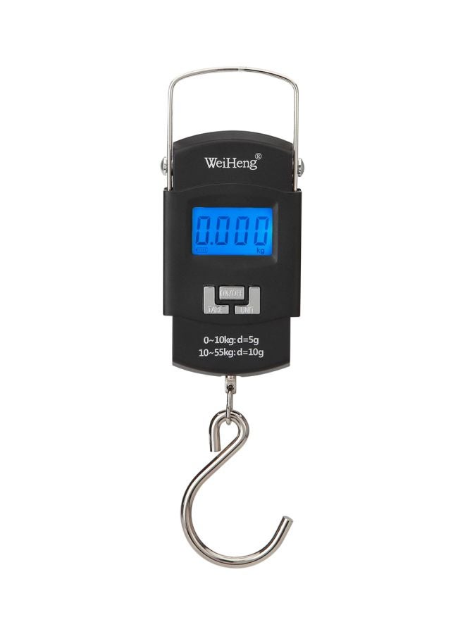 وي هانج ميزان إلكتروني قابل للشحن بشاشة LCD فضي/أسود/أزرق 103x58x22مم - Image 1