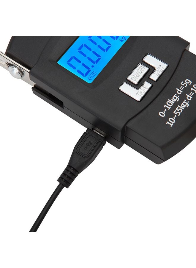 وي هانج ميزان إلكتروني قابل للشحن بشاشة LCD فضي/أسود/أزرق 103x58x22مم - Image 2