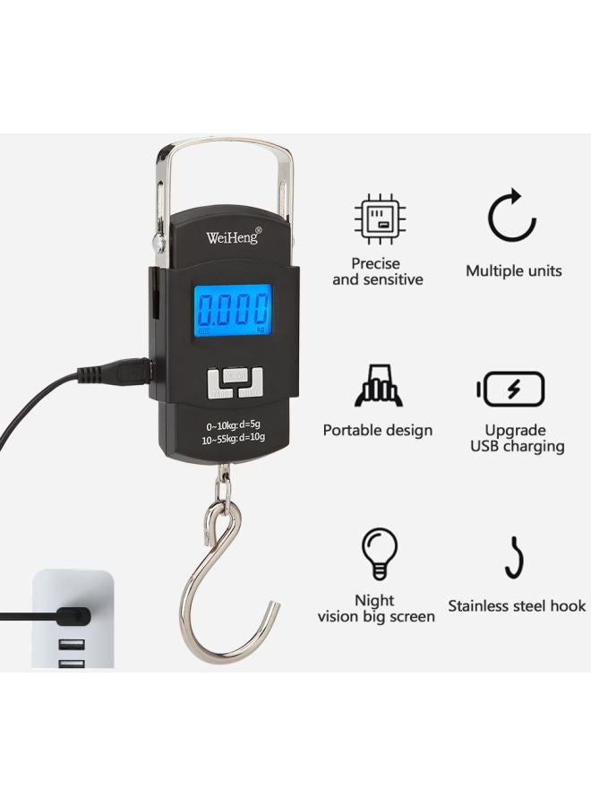 Rechargeable LCD Electronic Scale Black/Blue/Silver 103x58x22mm - v1603459395/N39987362A_6