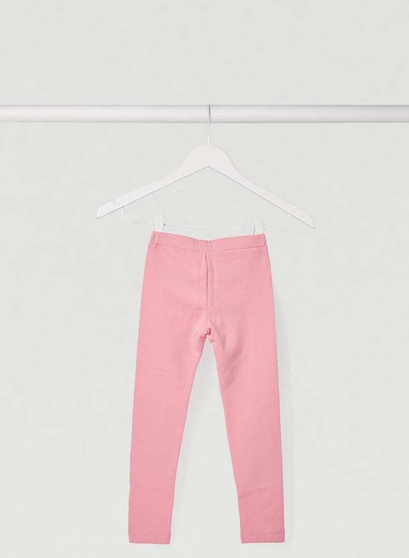 TOMMY HILFIGER - Kids Essential Logo Leggings Sea Pink - Image 1