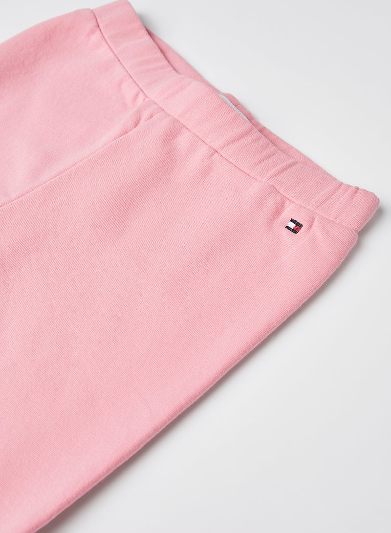 TOMMY HILFIGER - Kids Essential Logo Leggings Sea Pink - Image 1