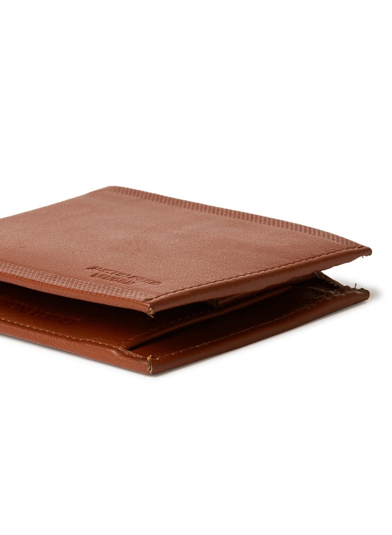 Logo Engraved Logo Wallet Brown