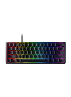 Huntsman Mini 60% Gaming Keyboard, Fastest Keyboard Switches Ever, Clicky Purple Optical Switches, Chroma RGB Lighting, PBT Keycaps, Onboard Memory | RZ03-03390100-R3M1