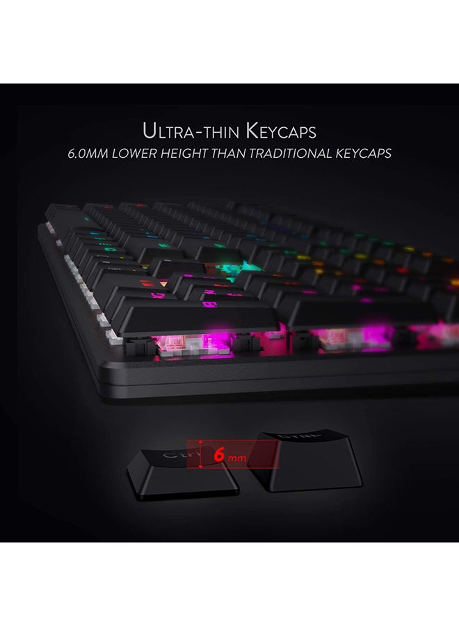 ريدراجون - لوحة مفاتيح ميكانيكية للألعاب شرابنل K589 بإضاءة متعددة الألوان RGB - Image 1