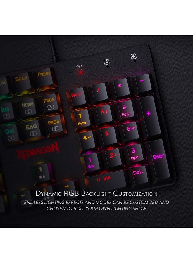 ريدراجون - لوحة مفاتيح ميكانيكية للألعاب شرابنل K589 بإضاءة متعددة الألوان RGB - Image 1