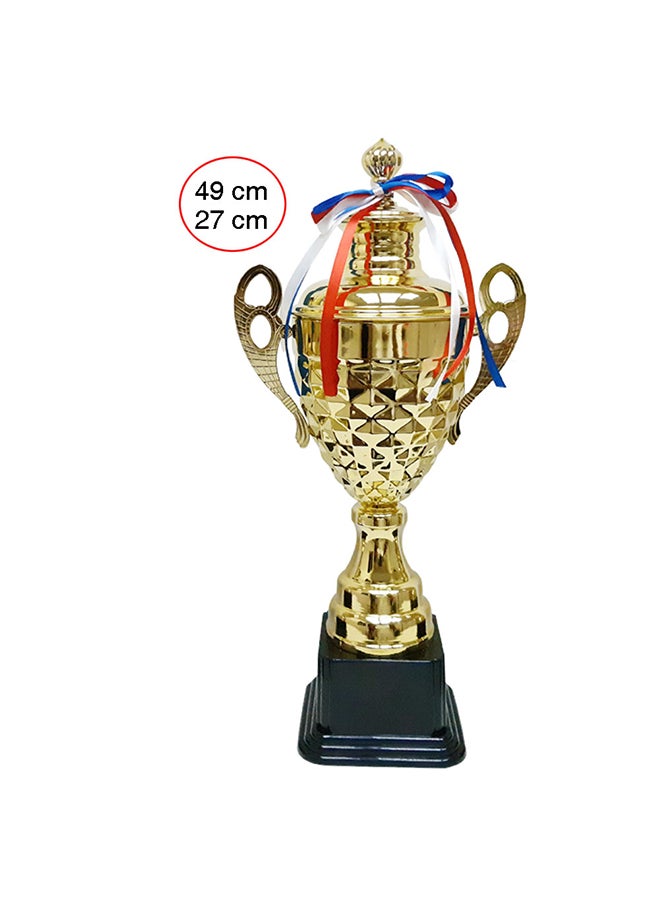 سبال طقم كؤوس زينة مطلية كهربائيًا مكون من 3 قطع ذهبي 55سم - Image 3