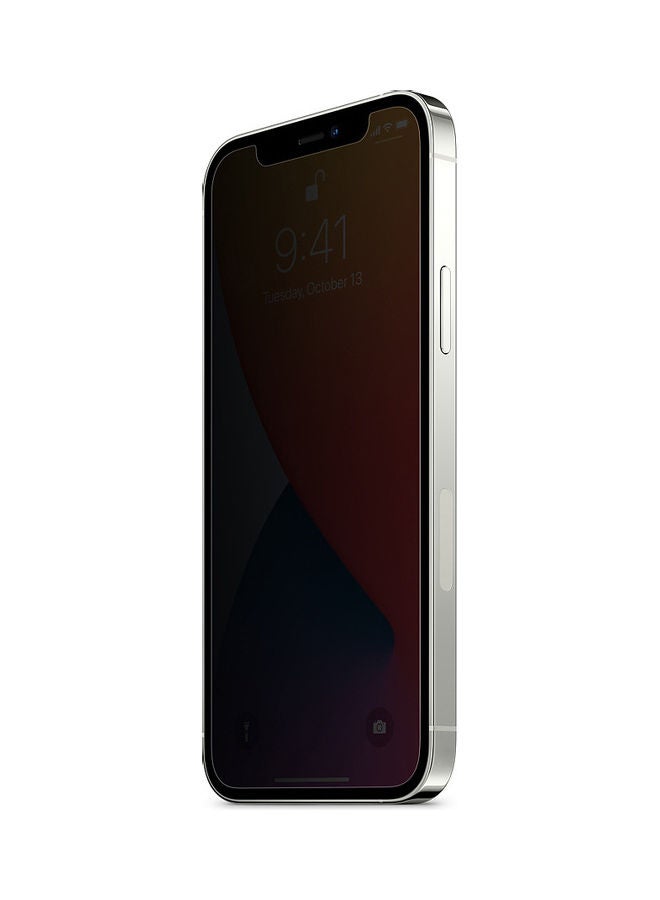 INEIX - Privacy Screen Protector For Apple iPhone 12 Pro Max Black - Image 1