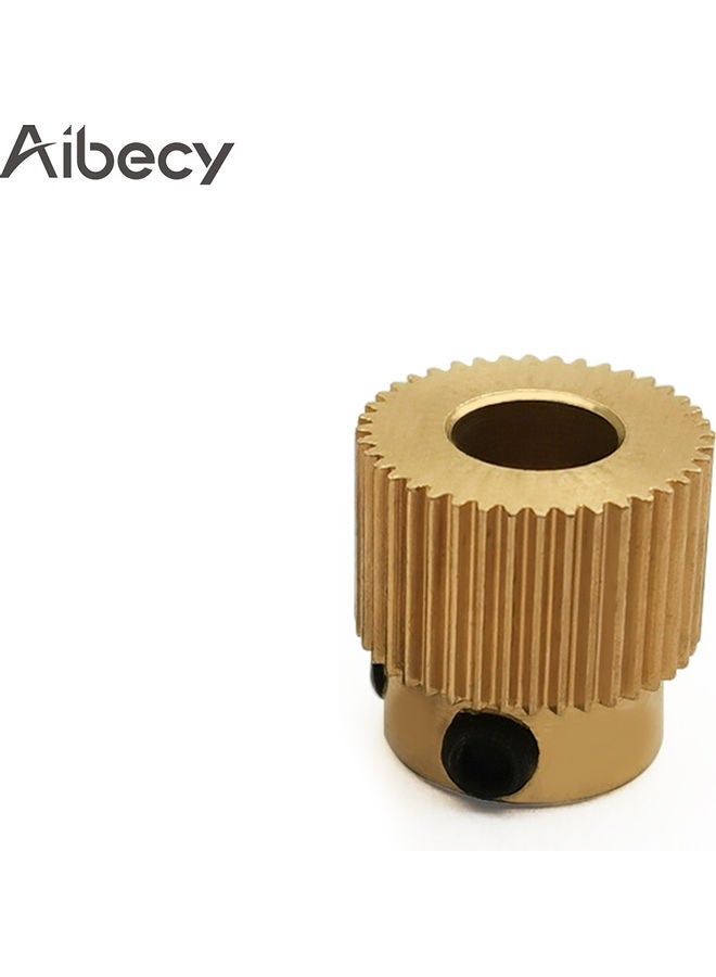 أيبيسي بكرة للباثق من النحاس الأصفر بعدد 40 سناً متوافقة مع طابعة كريالتي إندر 3/3S/V2/5 Cr10/10S/V2 ثلاثية الأبعاد ذهبي - Image 2