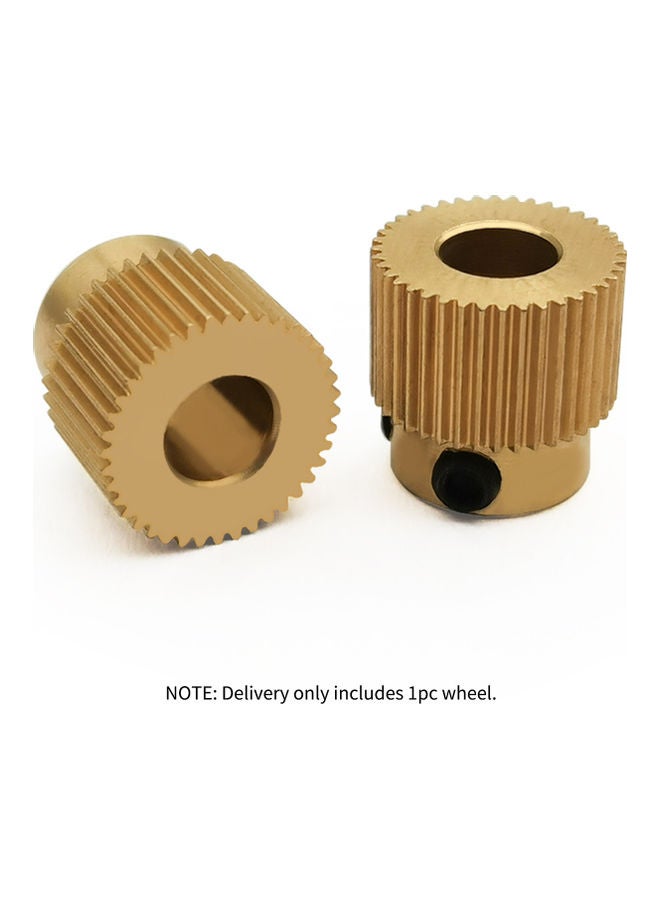 أيبيسي بكرة للباثق من النحاس الأصفر بعدد 40 سناً متوافقة مع طابعة كريالتي إندر 3/3S/V2/5 Cr10/10S/V2 ثلاثية الأبعاد ذهبي - Image 3