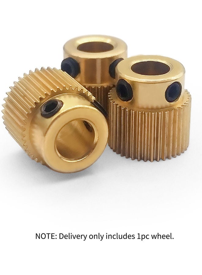 أيبيسي بكرة للباثق من النحاس الأصفر بعدد 40 سناً متوافقة مع طابعة كريالتي إندر 3/3S/V2/5 Cr10/10S/V2 ثلاثية الأبعاد ذهبي - Image 4