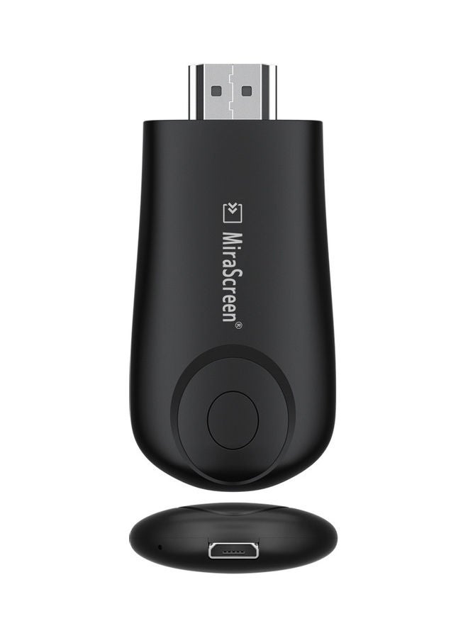 ميراسكرين جهاز استقبال دونجل لاسلكي عالي الوضوح  يدعم الاتصال بشبكة الواي فاي 2.4G متوافق مع نظام الأندرويد والـ iOS V8280-V أسود  - Image 3