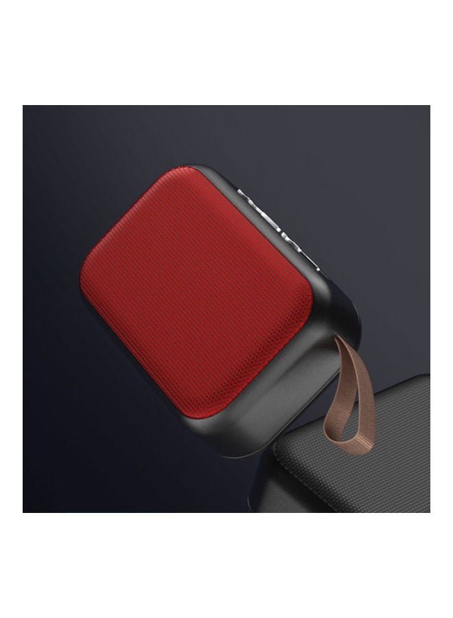 Portable Cloth Fabric BT Speaker Outdoor Mini Wireless Bass Subwoofer Multifunctional Sound Box Loudspeakers V8136B-V Black - Image 2