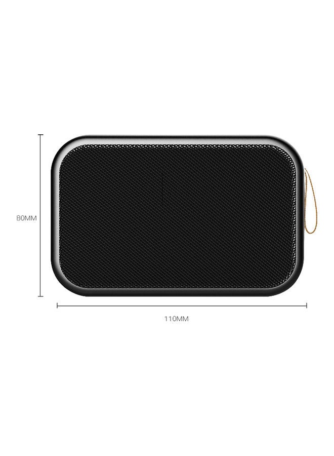 Portable Cloth Fabric BT Speaker Outdoor Mini Wireless Bass Subwoofer Multifunctional Sound Box Loudspeakers V8136B-V Black - Image 3